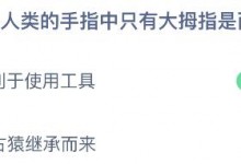 蚂蚁庄园今日答案最新7.17：为什么人类手指只有大拇指是两节？-融党建互动平台