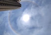青岛上空惊现超大日晕：十分壮观 朋友圈刷屏-融党建互动平台