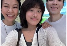 贾静雯大女儿晒合照表白萧敬腾夫妻：干爹干妈我好爱你-融党建互动平台