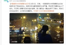 天津路面积水 有市民骑马出行 在街头蹚水遛弯-融党建互动平台
