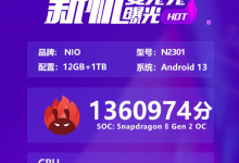 蔚来手机安兔兔跑分曝光：搭载骁龙8Gen2领先版处理器-融党建互动平台