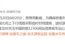 北京铁路最新消息：邯长线部分线路临时封闭-融党建互动平台