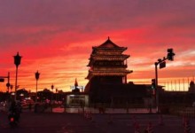 北京晚霞壮美至极：绚丽多彩如梦如幻 秋水共长天一色-融党建互动平台