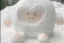 车主在车上堆雪人 女子拍照后踢坏 网友：这是什么心理-融党建互动平台