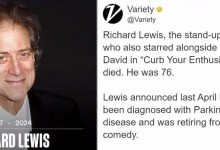 理查德刘易斯去世 代表作《好汉两个半》《疑犯追踪》等-融党建互动平台