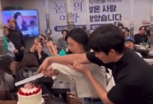 金秀贤金智媛一起切蛋糕 《眼泪女王》终映宴上合体营业-融党建互动平台