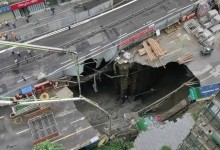 成都地铁13号线一在建站点坍塌 露出巨大空洞(图)-融党建互动平台