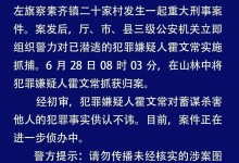 内蒙古杀5人嫌犯潜逃10天后被抓 与遇害人一家有土地纠纷-融党建互动平台
